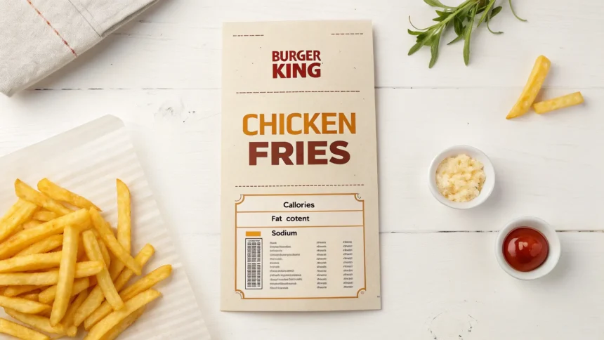 burger king chicken fries nutrition